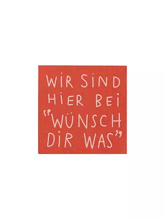 RAEDER | Lunch Servietten 33x33cm WUENSCH DIR WAS | 